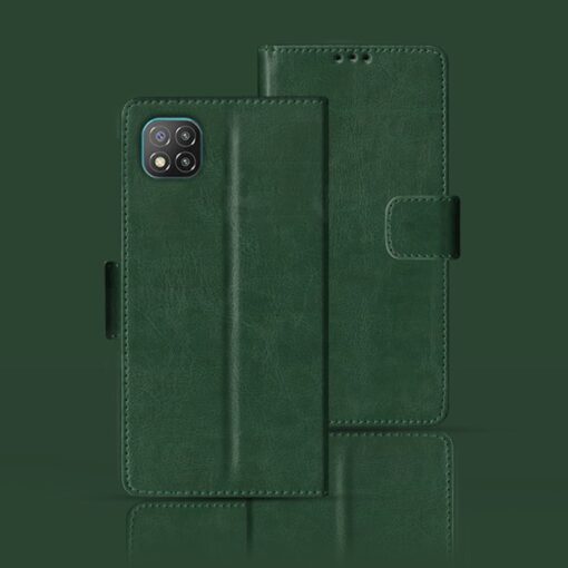 Poco C3 flip case | MZB07RIIN flip case | Green
