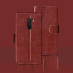 Poco F1 flip cover | MZB6710IN flip cover | Brown