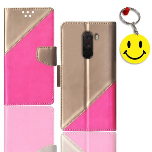 Poco F1 flip case | MZB6710IN flip case | Free Smiley Keychain | ND_09