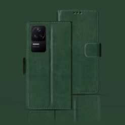 Poco F4 5G flip case | 22021211RG flip case | Green