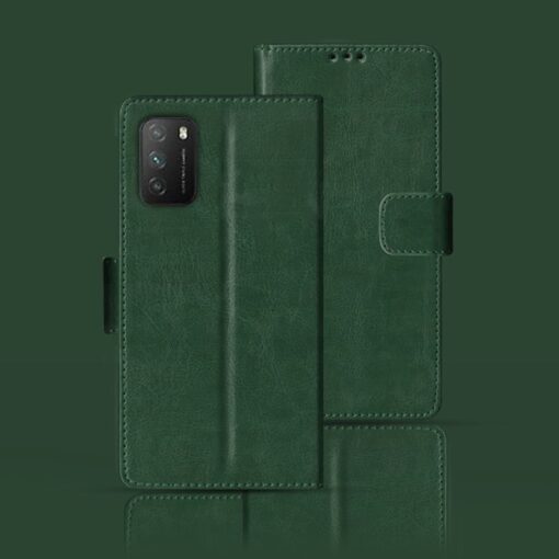 Poco M3 flip case | M2010J19CG flip case | Green