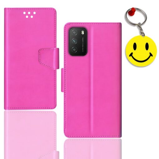 Poco M3 flip cover for girl | M2010J19CG flip cover for girl | Free Smiley Keychain | ND_12