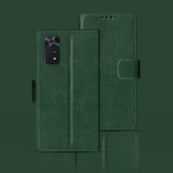 Poco M4 Pro flip case | MZB0BGVIN flip case | Green