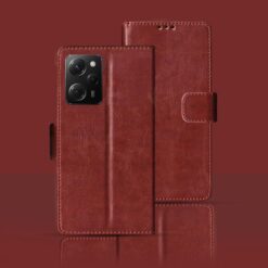 Poco X5 Pro flip cover | 22101320G flip cover | Brown
