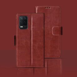 REALME 8 5G flip cover | RMX3241 flip cover | Brown