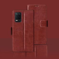 REALME 8 flip cover | RMX3085 flip cover | Brown