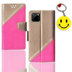REALME C11 flip case | RMX2185 flip case | Free Smiley Keychain | ND_09