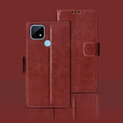 REALME C21 flip cover | RMX3201 flip cover | Brown