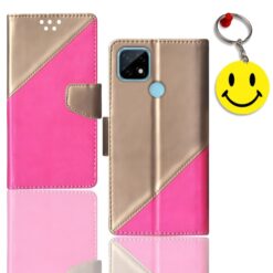 REALME C21 flip case | RMX3201 flip case | Free Smiley Keychain | ND_09
