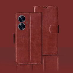 REALME NARZO N55 flip cover | RMX3710 flip cover | Brown