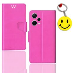 REDMI NOTE 12 5G flip cover for girl | 22111317I flip cover for girl | Free Smiley Keychain | ND_12
