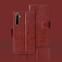 Realme 6 flip cover | RMX2001 flip cover | Brown