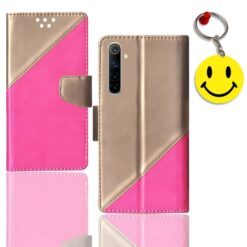 Realme 6 flip case | RMX2001 flip case | Free Smiley Keychain | ND_09