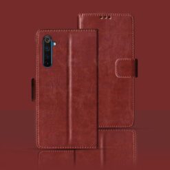 Realme 6 Pro flip cover | RMX2061 flip cover | Brown