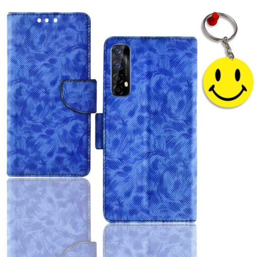 Realme 7 phone flip cover | RMX2151 phone flip cover | Free Smiley Keychain | ND_07