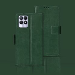 Realme 8i flip case | RMX3151 flip case | Green