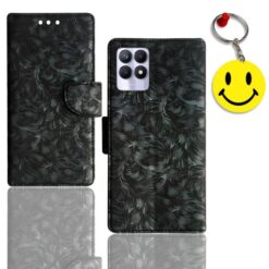 Realme 8i flip cover | Realme RMX3151 flip cover | Free Smiley Keychain | ND_08