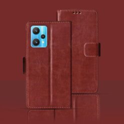 Realme 9 Pro Plus flip cover | RMX3392 flip cover | Brown