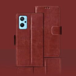 Realme 9i flip cover | RMX3612 flip cover | Brown
