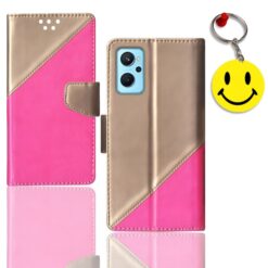 Realme 9i flip case | Realme RMX3612 flip case | Free Smiley Keychain | ND_09