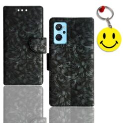 Realme 9i flip cover | Realme RMX3612 flip cover | Free Smiley Keychain | ND_08