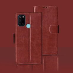 Realme C17 flip cover | RMX2101 flip cover | Brown