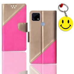 Realme C25 flip case | RMX3193 flip case | Free Smiley Keychain | ND_09