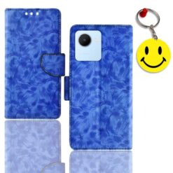 Realme C30s phone flip cover | Realme RMX3690 phone flip cover | Free Smiley Keychain | ND_07