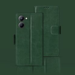 Realme C33 flip case | RMX3624 flip case | Green
