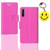 Realme C3 flip cover for girl | RMX2027 flip cover for girl | Free Smiley Keychain | ND_12