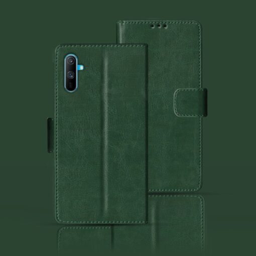 Realme C3i flip case | RMX2027 flip case | Green