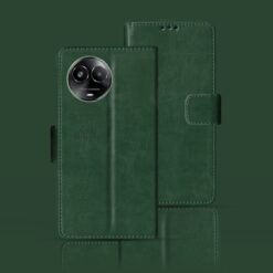 Realme C67 5G flip case | RMX3782 flip case | Green