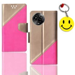 Realme C67 5G flip case | RMX3782 flip case | Free Smiley Keychain | ND_09