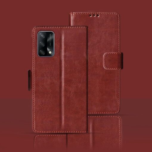 Realme F19 flip cover | CPH2219 flip cover | Brown