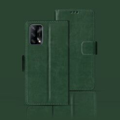Realme F19 flip case | CPH2219 flip case | Green