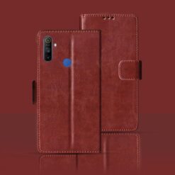 Realme Narzo 10A flip cover | RMX2020 flip cover | Brown