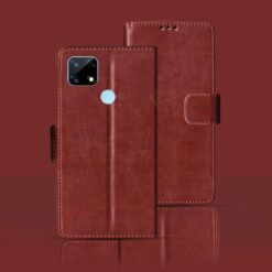Realme Narzo 20 flip cover | RMX2193 flip cover | Brown