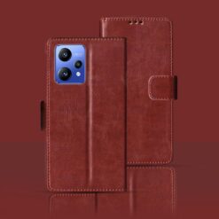 Realme Narzo 50 Pro 5G flip cover | RMX3395 flip cover | Brown