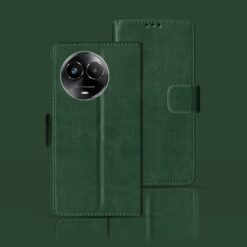 Realme Narzo 60X 5G flip case | RMX3782 flip case | Green
