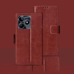 Realme Narzo N53 flip cover | RMX3761 flip cover | Brown
