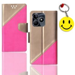 Realme Narzo N53 flip case | RMX3761 flip case | Free Smiley Keychain | ND_09