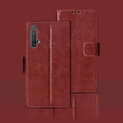 Realme X3 flip cover | RMX2142 flip cover | Brown
