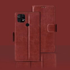 Redmi 10C flip cover | 220333QAG flip cover | Brown