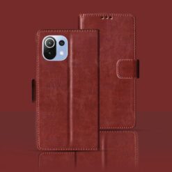 Redmi 11 Lite flip cover | M2101K9AI flip cover | Brown