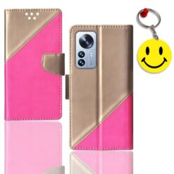 Redmi 12 Pro flip case | 2201122G flip case | Free Smiley Keychain | ND_09
