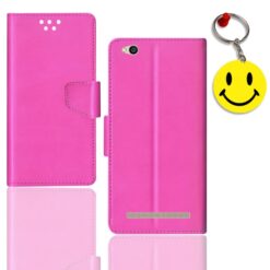Redmi 5A flip cover for girl | MCI3B flip cover for girl | Free Smiley Keychain | ND_12