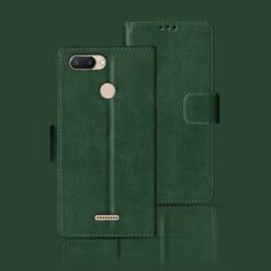 Redmi 6 flip case | M1804C3DG flip case | Green