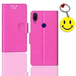 Redmi 7 flip cover for girl | M1810F6LG flip cover for girl | Free Smiley Keychain | ND_12