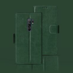 Redmi 9 Prime flip case | M2004J19PI flip case | Green