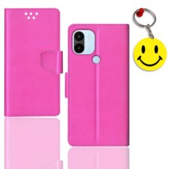 Redmi A1 Plus flip cover for girl | 220733SFG flip cover for girl | Free Smiley Keychain | ND_12